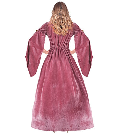 Medieval Princess  Dress With Petticoat, Crown 