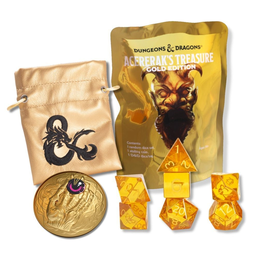 Dungeons and Dragons Acereraks Treasure Pack Gold Edition X 25 Units 1
