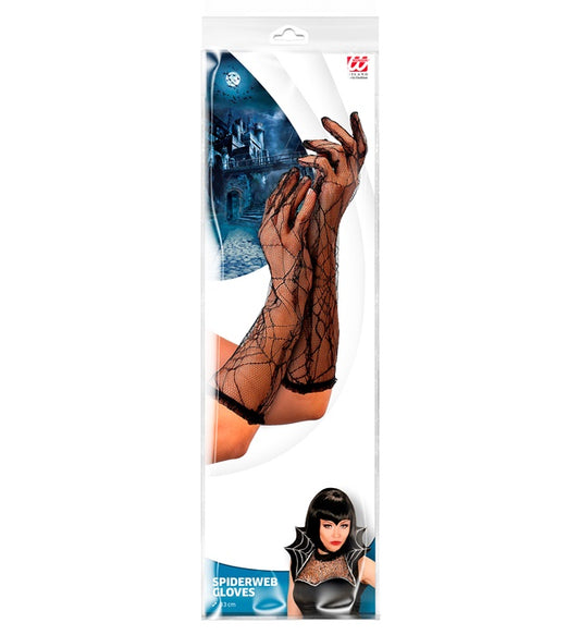 Black Spiderweb Gloves
