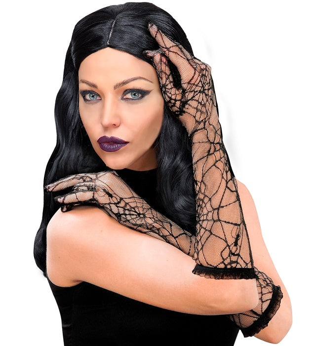Black Spiderweb Gloves