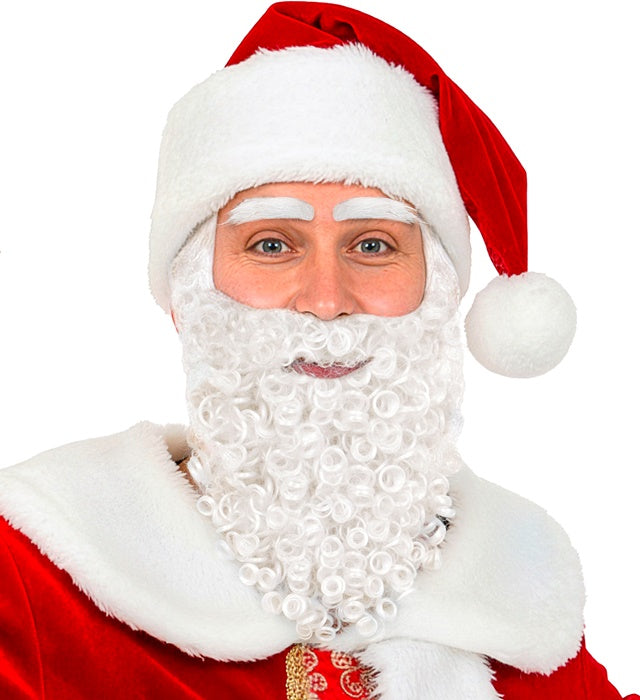 Santa Claus Beard With Moustache & Eyebrows