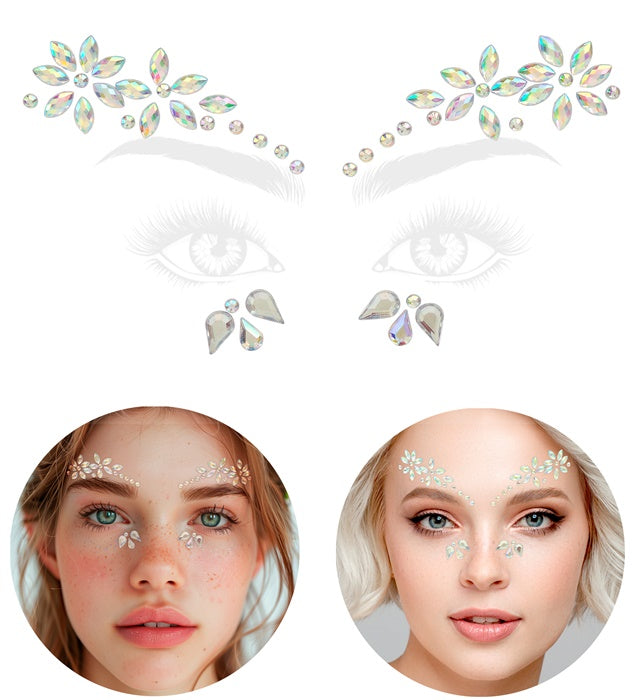 Face Jewels Flowers