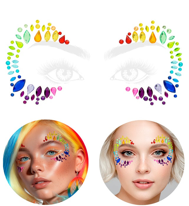 Face Jewels Pride Queen