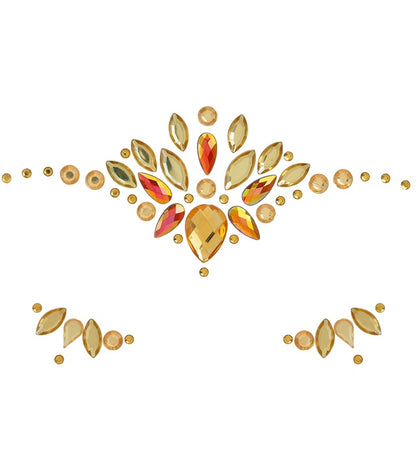 Face Jewels Diamonds Yellow