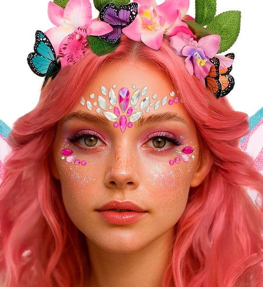 Face Jewels Charm Pink