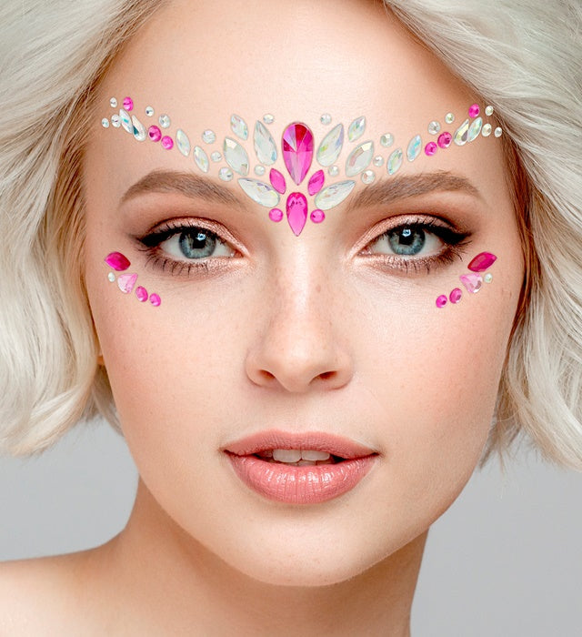 Face Jewels Charm Pink