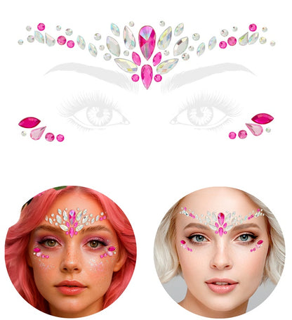 Face Jewels Charm Pink