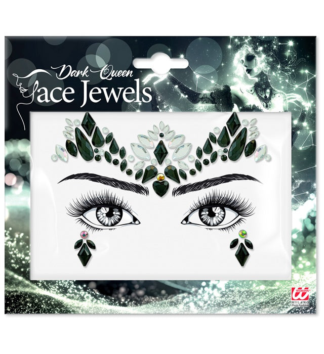 Face Jewels Dark Queen