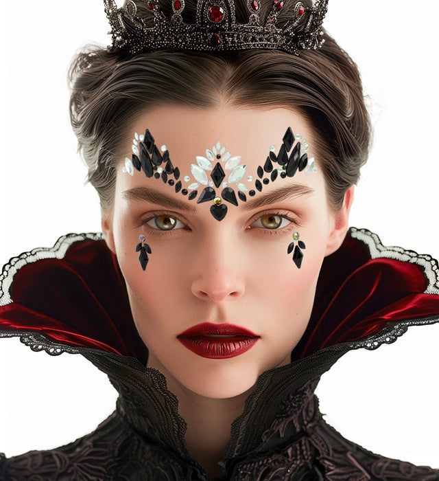 Face Jewels Dark Queen
