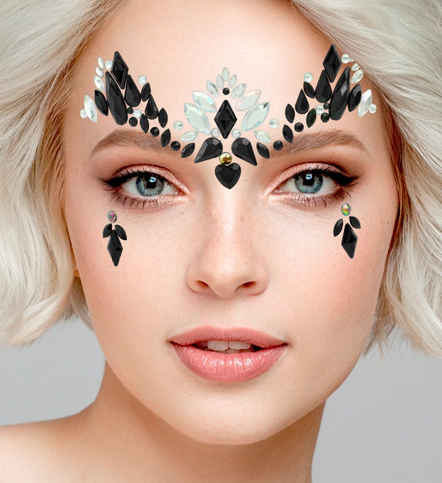 Face Jewels Dark Queen