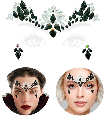 Face Jewels Dark Queen
