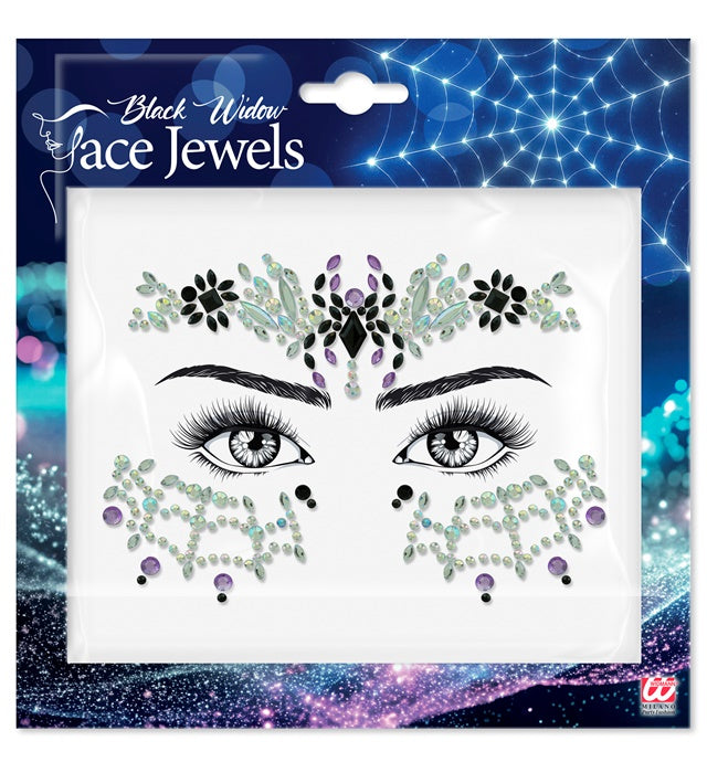 Face Jewels Black Widow