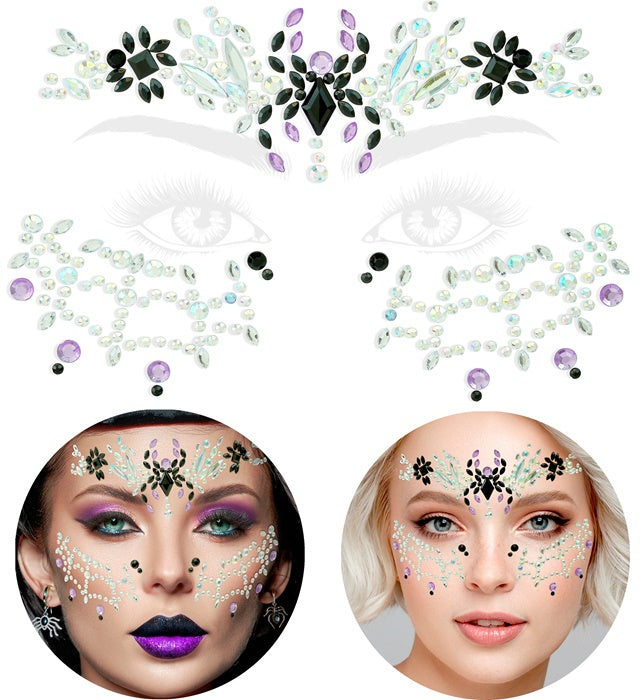 Face Jewels Black Widow