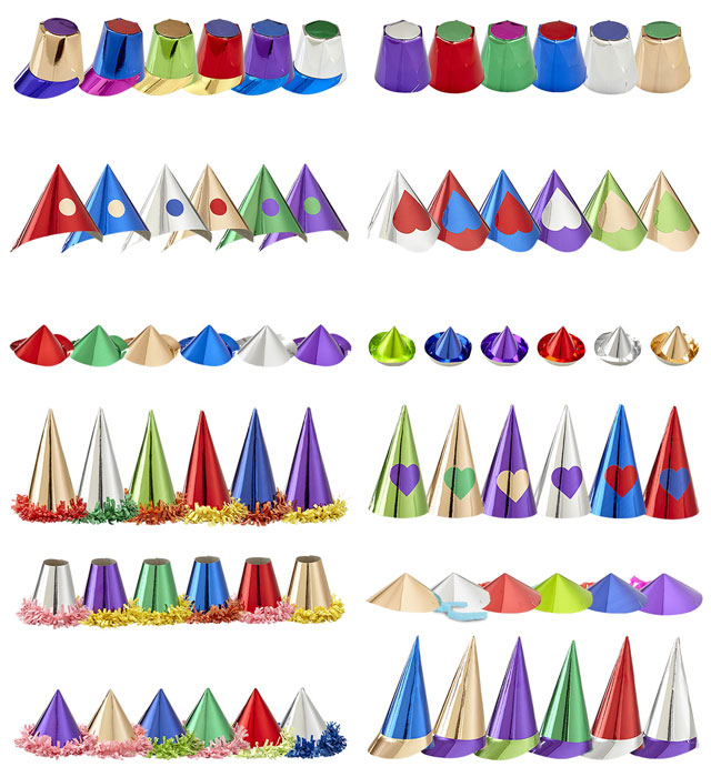 Small Metallic Hat Display Box -Various Styles And Colors Ass.