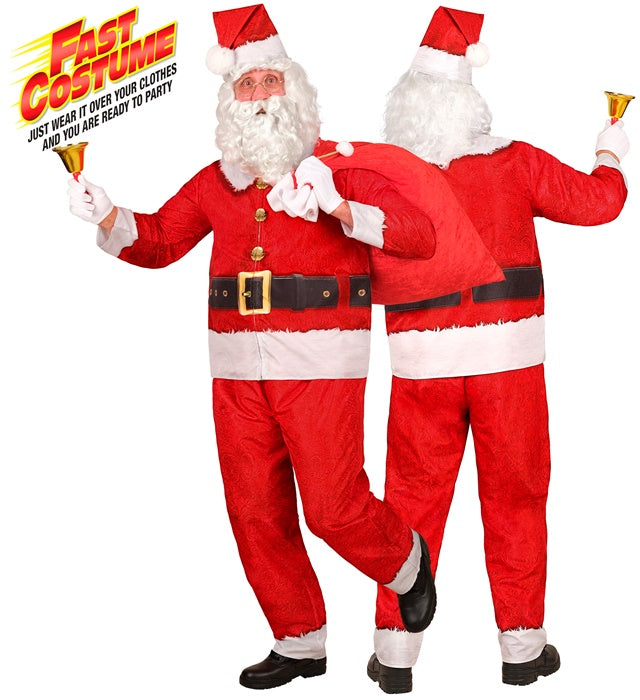 Santa Claus Fast Costume   Jacket, Pants, Hat 
