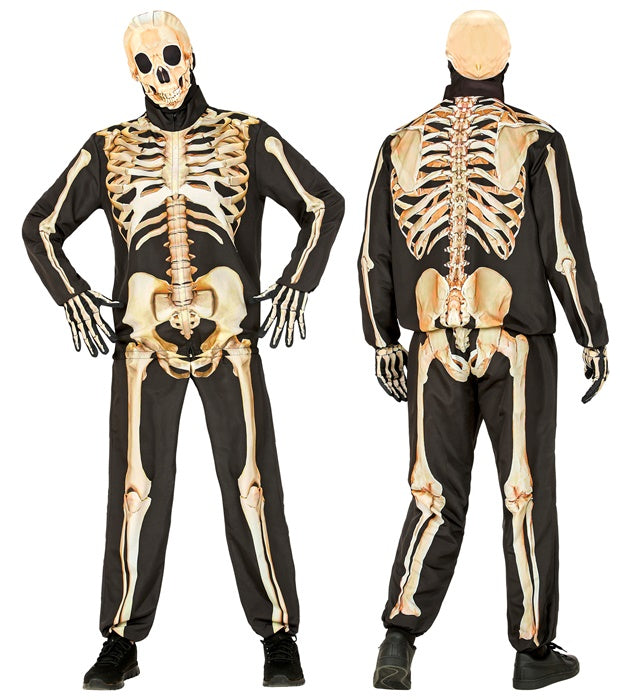 Skeleton Fast Costume  Jacket, Pants, Gloves, Mask 