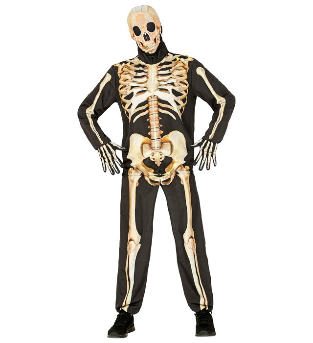 Skeleton Fast Costume  Jacket, Pants, Gloves, Mask 