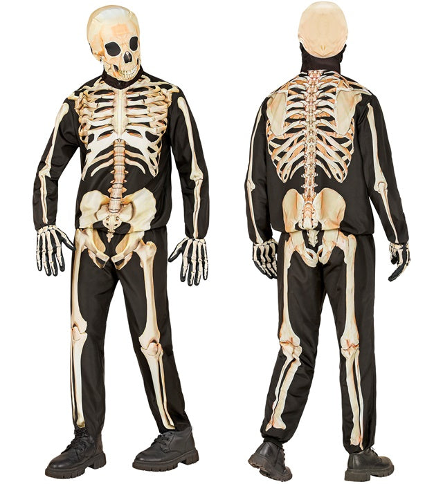 Skeleton Fast Costume  Jacket, Pants, Gloves, Mask 