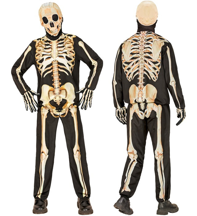 Skeleton Fast Costume  Jacket, Pants, Gloves, Mask 