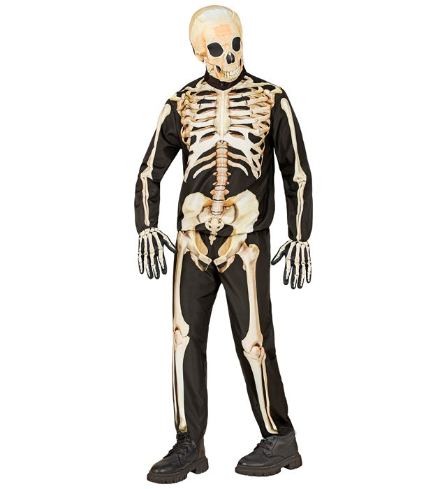 Skeleton Fast Costume  Jacket, Pants, Gloves, Mask 