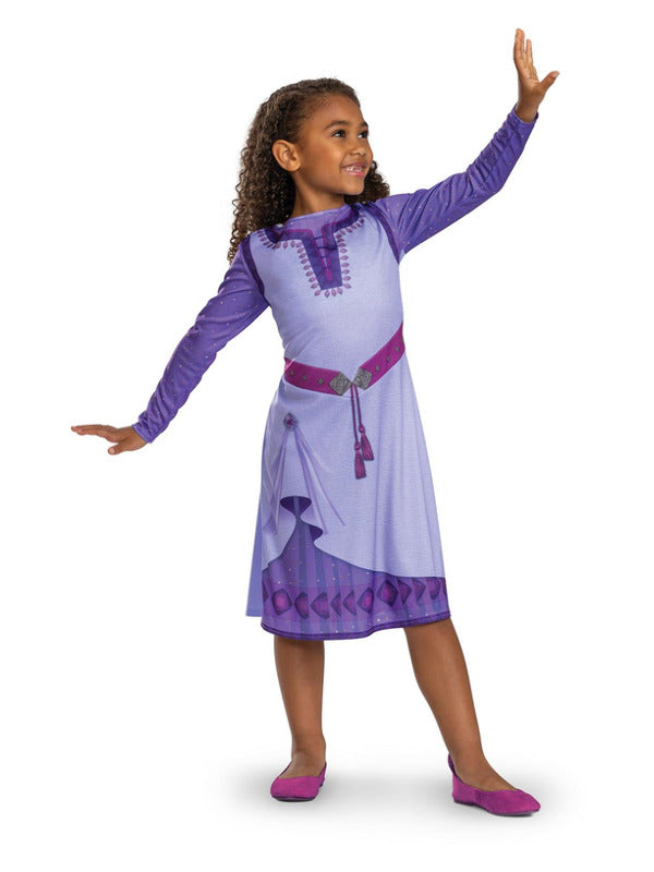 Disney Wish Asha Basic Costume Purple Dress 1