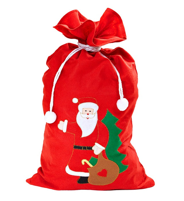 Decorated Santa Claus Sack 60X100 Cm