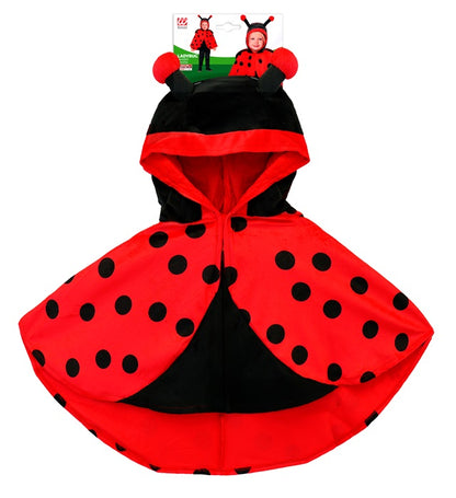 Plush Ladybug  Hooded Poncho 