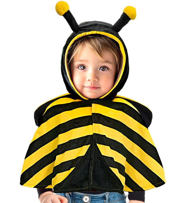Plush Bee  Hooded Poncho 