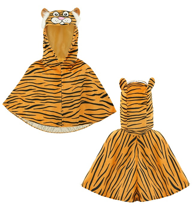 Plush Tiger  Hooded Poncho 