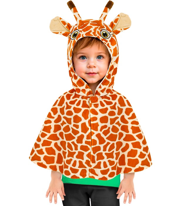 Plush Giraffe  Hooded Poncho 