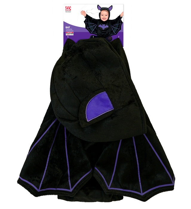 Plush Bat  Jumpsuit, Headpiece 