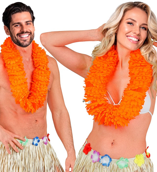 Orange Hawaiian Lei