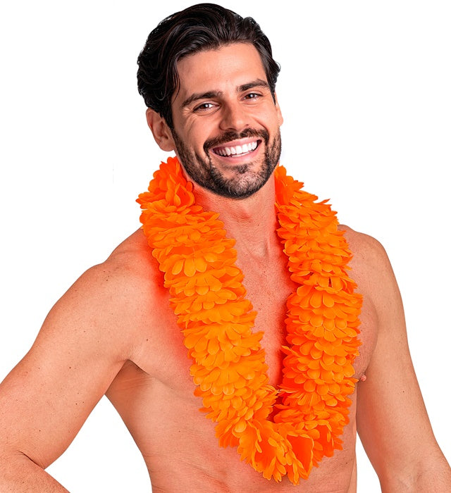 Orange Hawaiian Lei