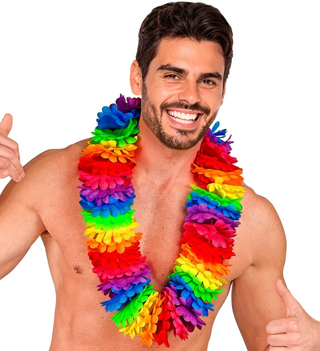 Multicolor Hawaiian Lei
