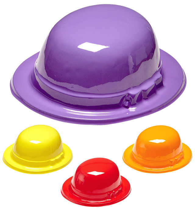 Bowler Hat 4 Colors Ass.