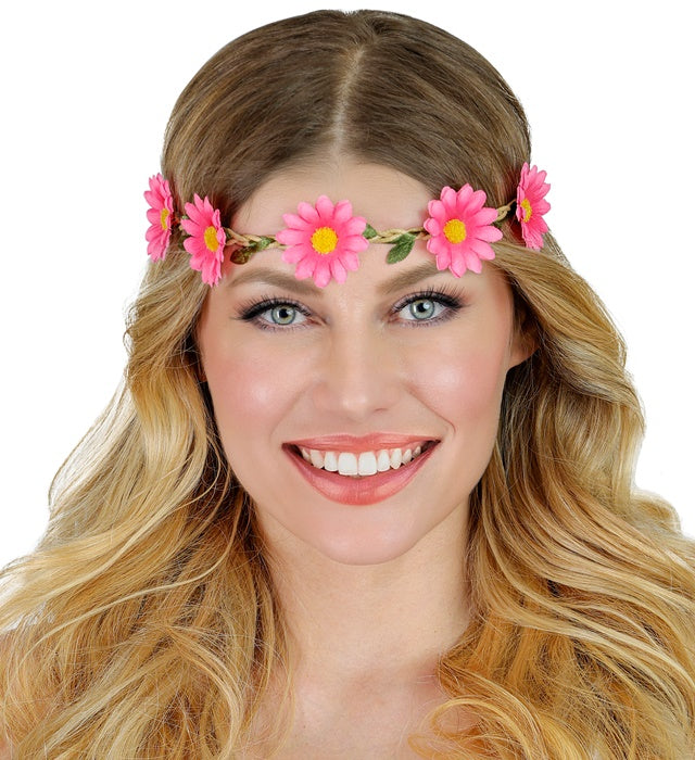 Pink Flower Headband