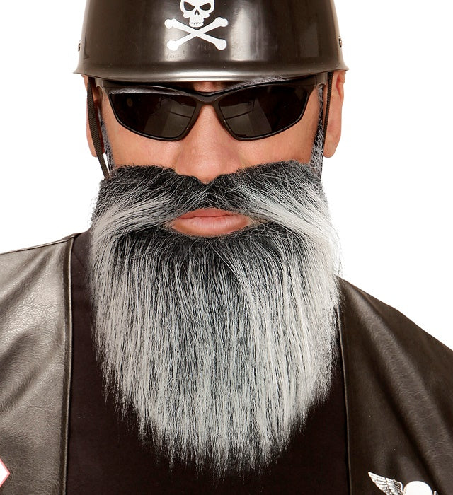 Beard With Moustache 2 Colors Ass.