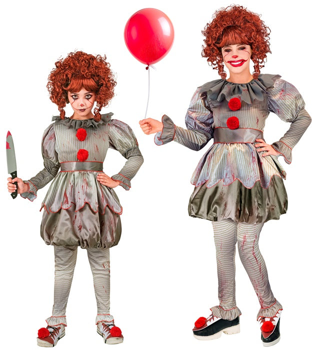 Horror Clown  Dress, Leggings, Belt, Shoe Covers 