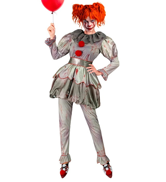 Horror Clown  Dress, Leggings, Belt, Shoe Covers 
