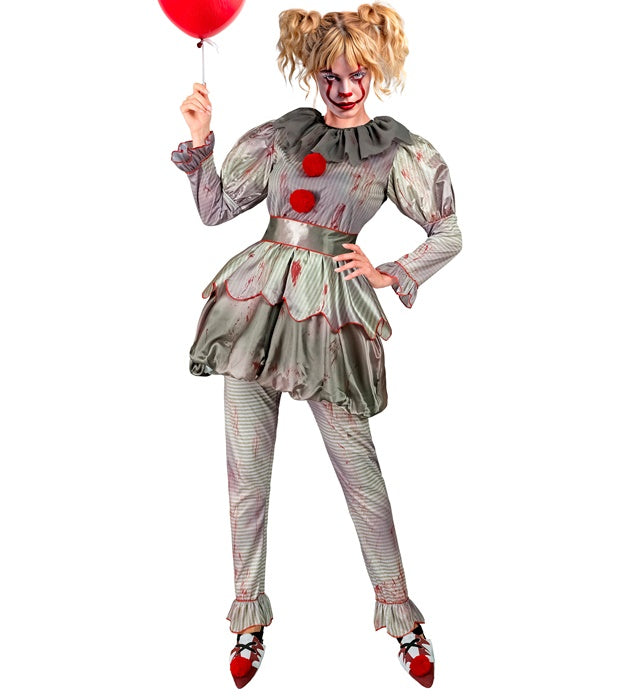 Horror Clown  Dress, Leggings, Belt, Shoe Covers 