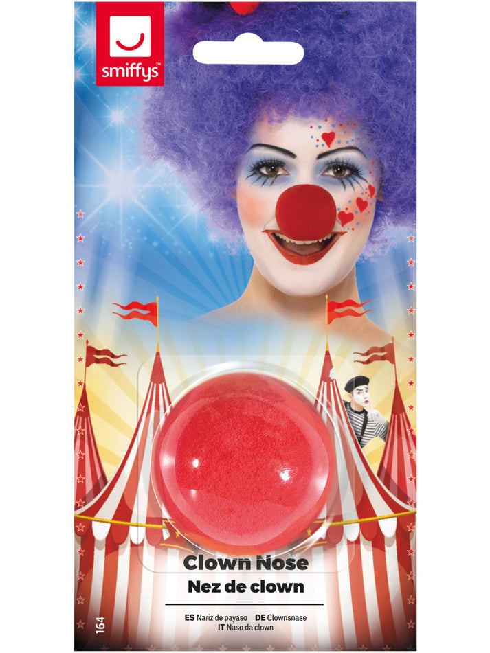 Clown Nose Red Sponge Adult Costume Accessory 1