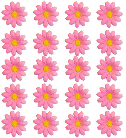 Set Of 20 Decorative Pink Flowers