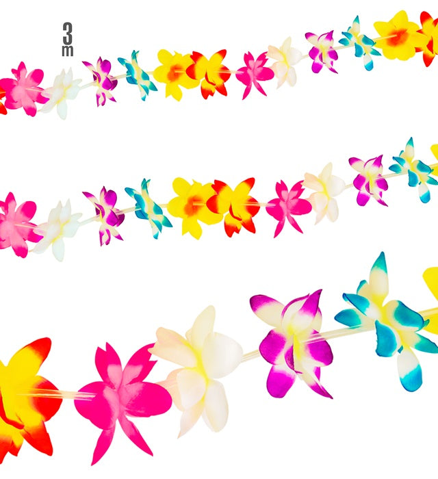 Multicolor Flower Garland 3 M 
