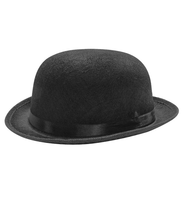 Black Bowler Hat Felt