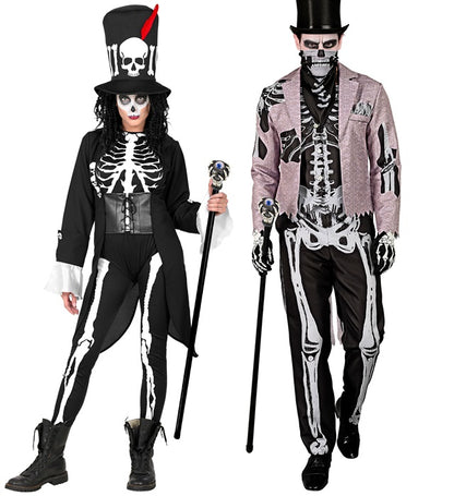 Collapsible Skeleton Cane With Floating Eye 110 Cm