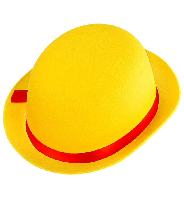 Yellow Bowler Hat Felt