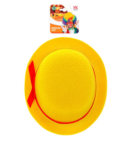 Yellow Bowler Hat Felt