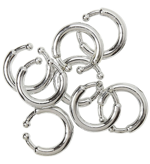 Set Of 8 Clip-On Piercings
