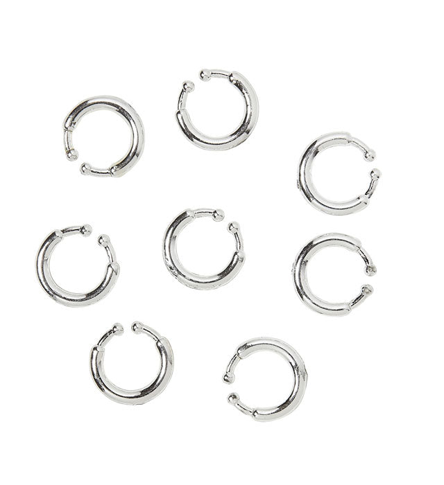 Set Of 8 Clip-On Piercings
