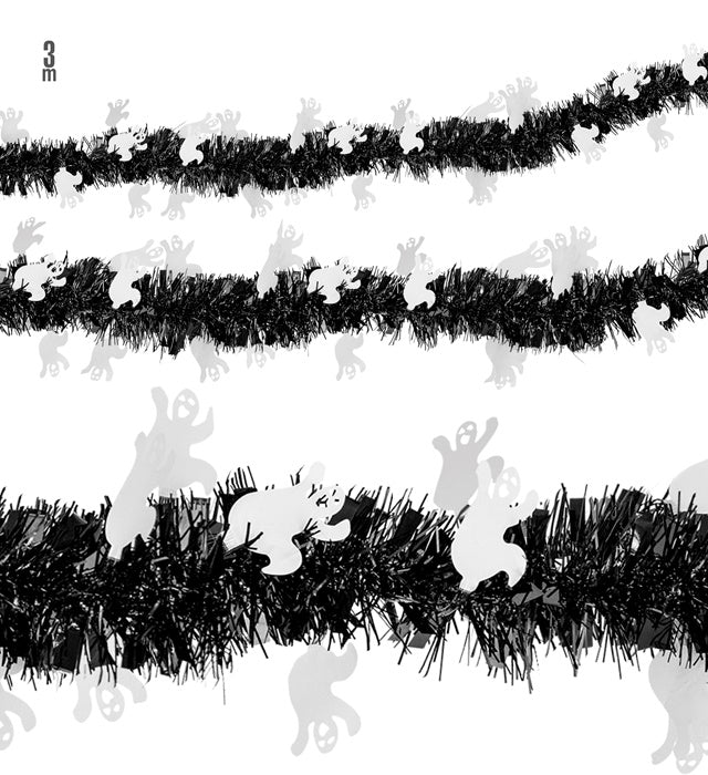 Ghost Tinsel Garland 3 M